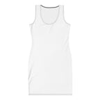 White tank top dress on a white background