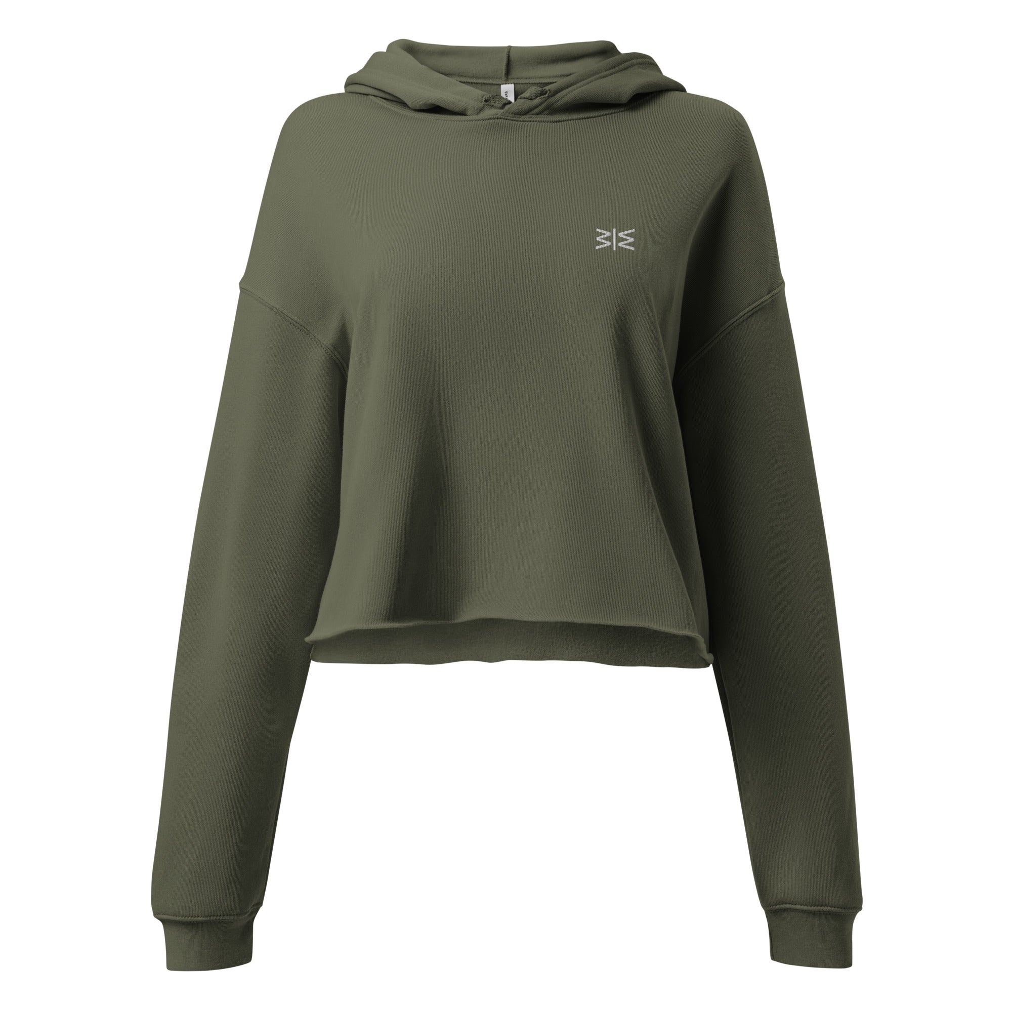 Green hoodie with text on a white background