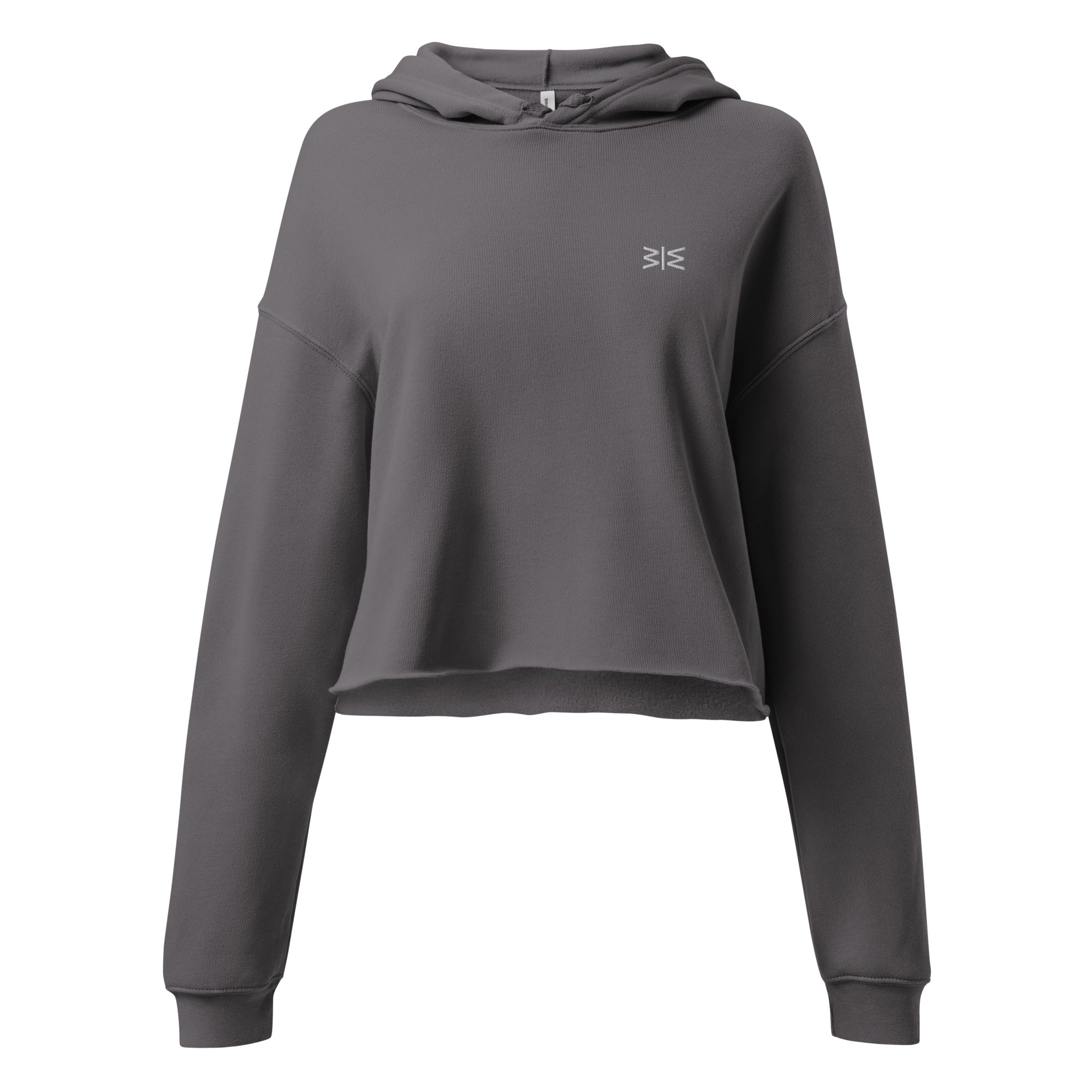 Gray hoodie with a lotus flower design and text on a white background