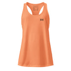 Orange tank top with a logo on a white background